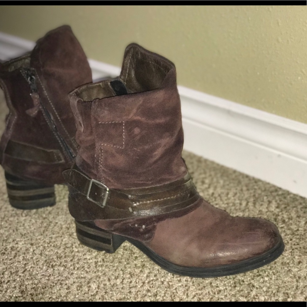 Sargent leather biker boots